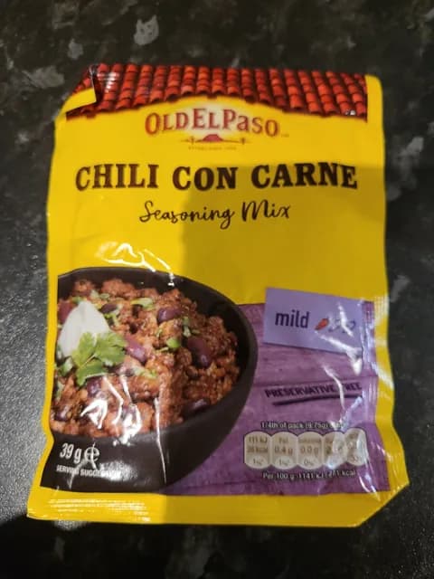 Old El Paso Chili Con Carne Seasoning Mix