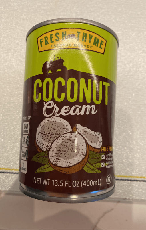 Fresh Thyme Coconut Cream