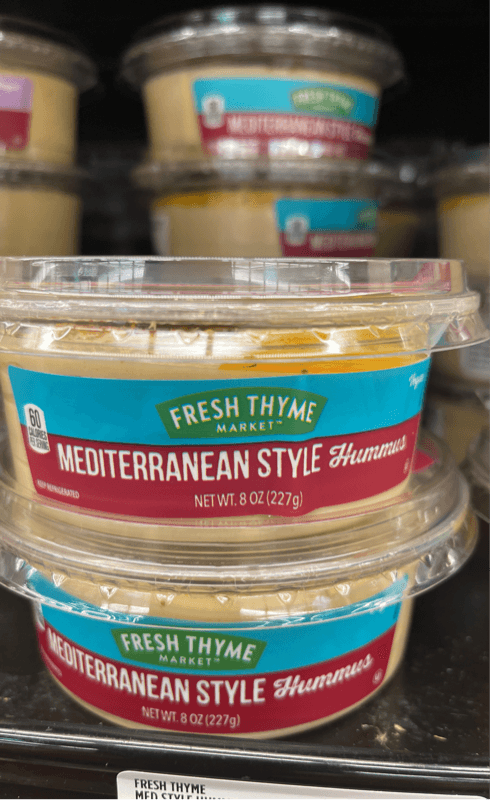 Fresh Thyme Market Mediterranean Style Hummus