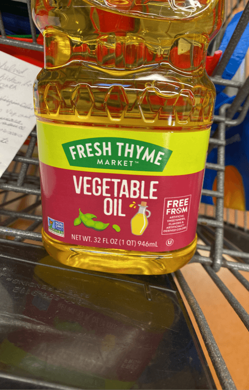 Fresh Thyme Market Vegetable Oil