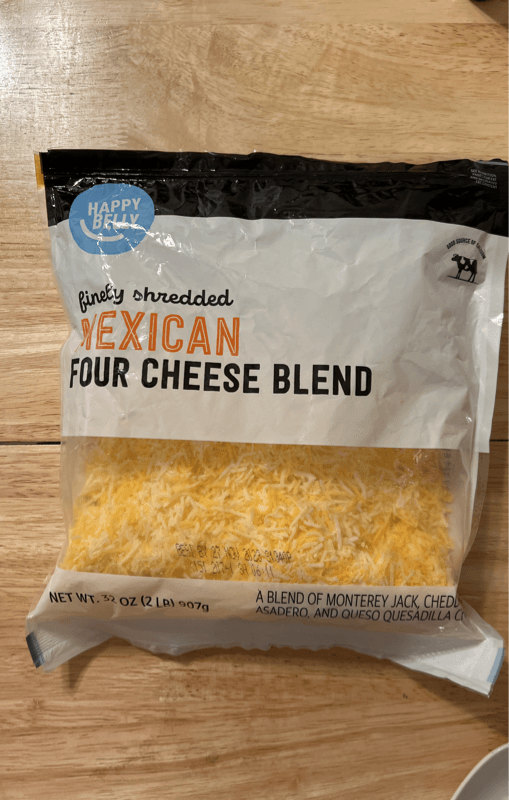Happy Belly Shredded Mexican Four Cheese Blend