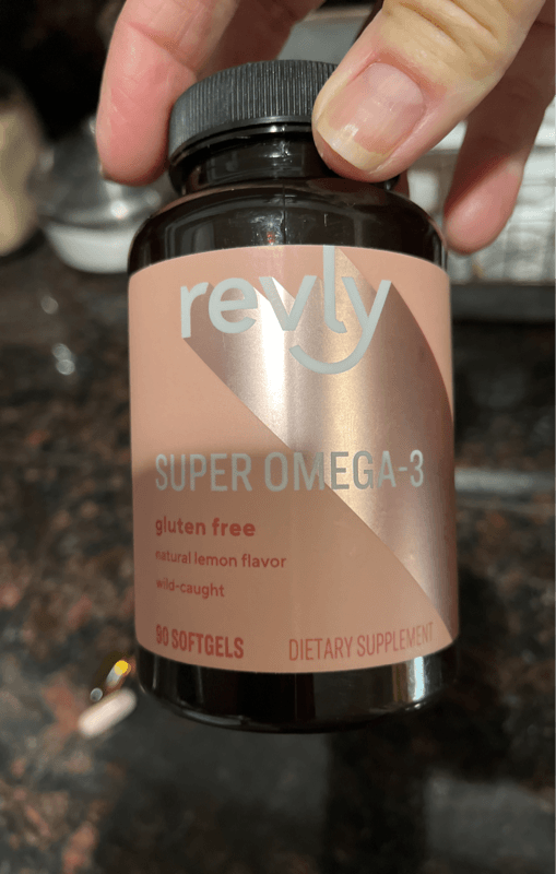 Revly Super Omega-3 Natural Lemon Flavor Wild Caught Dietary Supplement