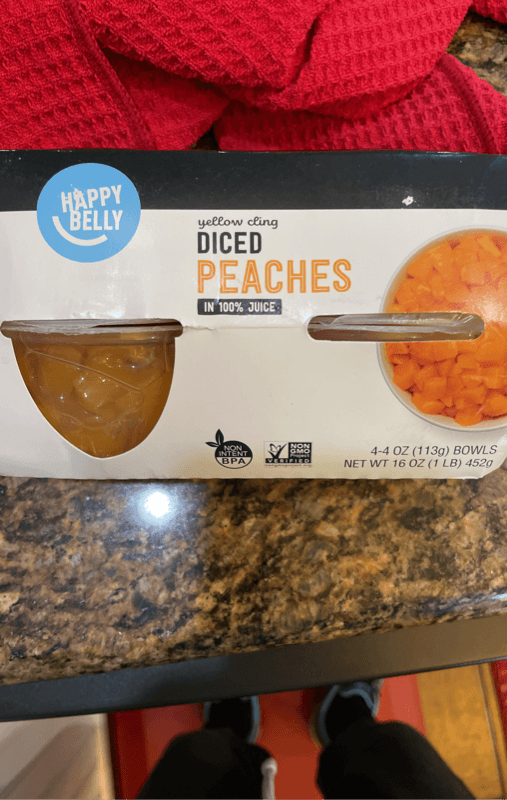 Happy Belly Yellow Cling Diced Peaches