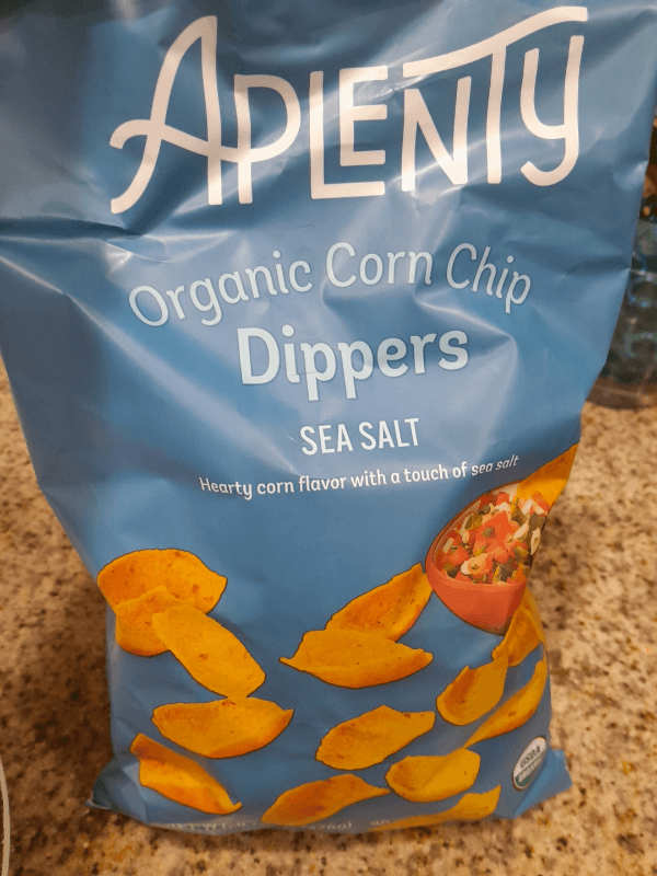 Aplenty Organic Corn Chip Dippers Sea Salt