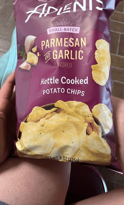 Aplenty Parmesan And Garlic Flavored Kettle Cooked Potato Chips