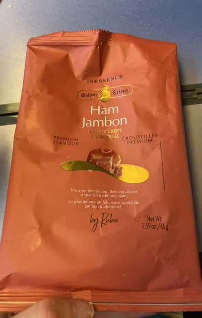 Inessence Golden Crisps Ham Jambon Potato Crisps