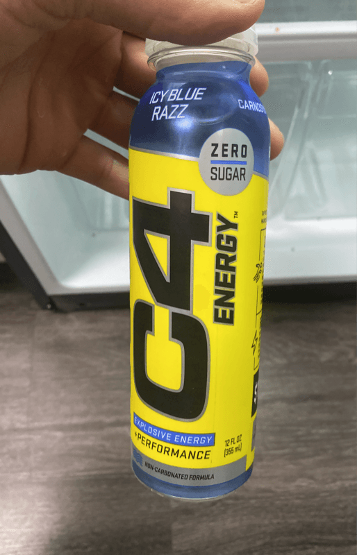 C4 Energy Non-Carbonated Zero Sugar Energy Drink Icy Blue Razz