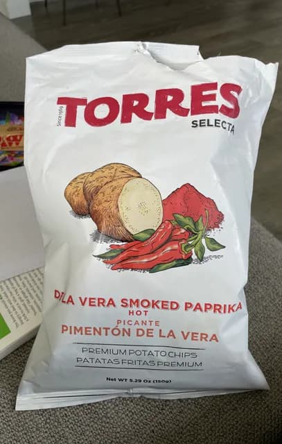 Torres Selecta De La Vera Smoked Paprika Hot Premium Potato Chips