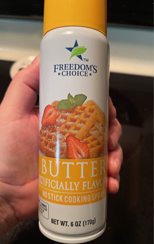 Freedom'S Choice Butter Artificially Flavor No Stick Cooking Spray