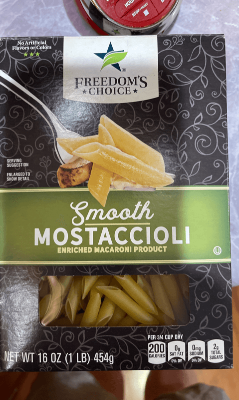 Freedom'S Choice Smooth Mostaccioli