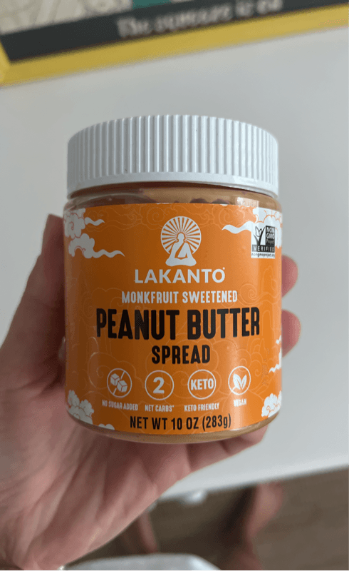 Lakanto Monkfuit Sweetened Peanut Butter Spread