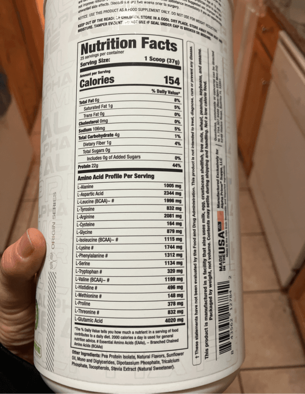 Alpha Prime Vegan Protein Salted Caramel Dietary Supplement