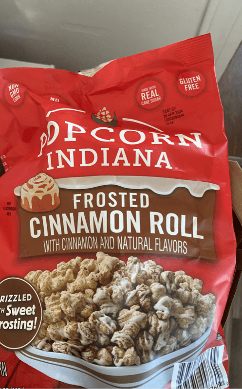 Popcorn Indiana Frosted Cinnamon Roll