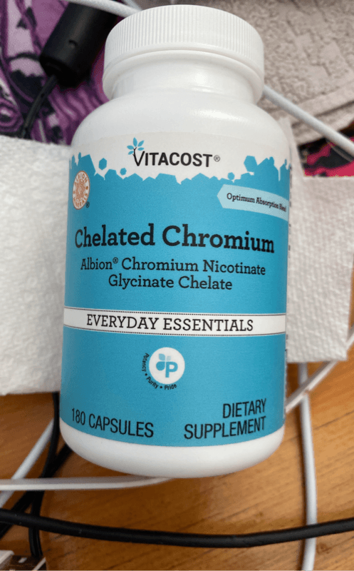 Vitacost Chelated Chromium Everyday Essentials Dietary Supplement