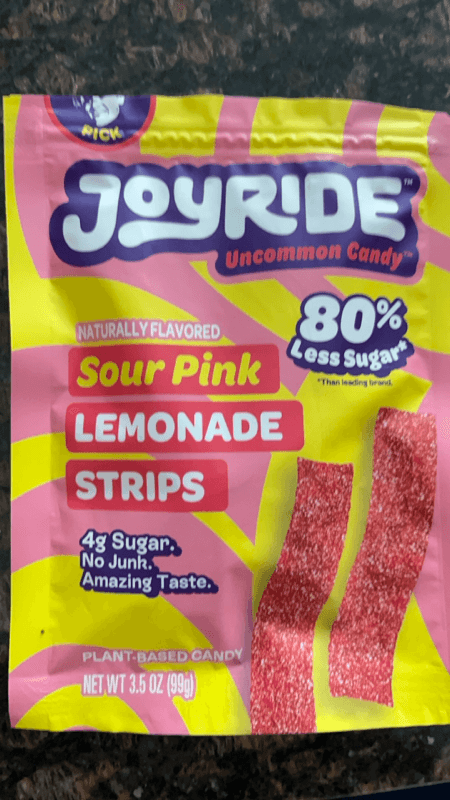 Joyride Uncommon Candy Sour Pink Lemonade Strips