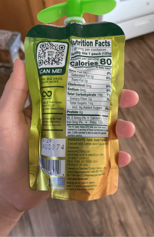 Go Go Squeez Apple Cinnamon Fruit On The Go