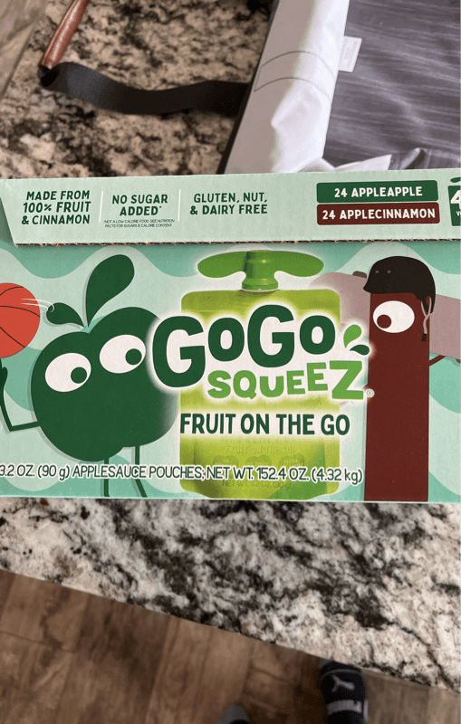 Gogo Squeez Fruit On The Go Applesauce Pouches