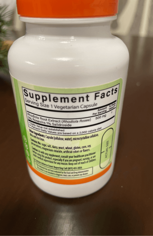 Natural Grocers Rhodiola, 60 Veg Capsules