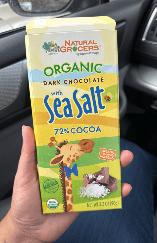 Natural Grocers Organic Dark Chocolate With Sea Salt