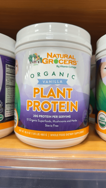 Natural Grocers Organic Vanilla Plant Protein