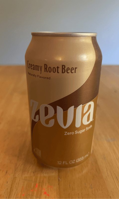 Zevia Creamy Root Beer Zero Sugar Soda