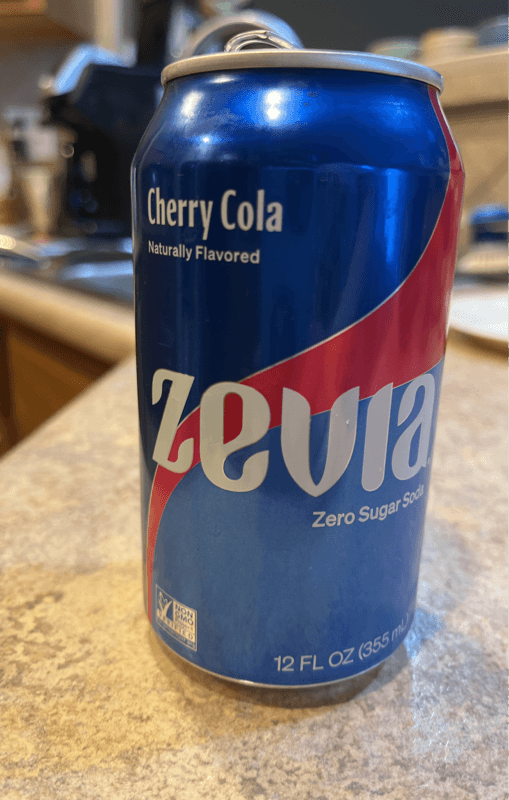 Zevia Cherry Cola Flavored Zero Sugar Soda