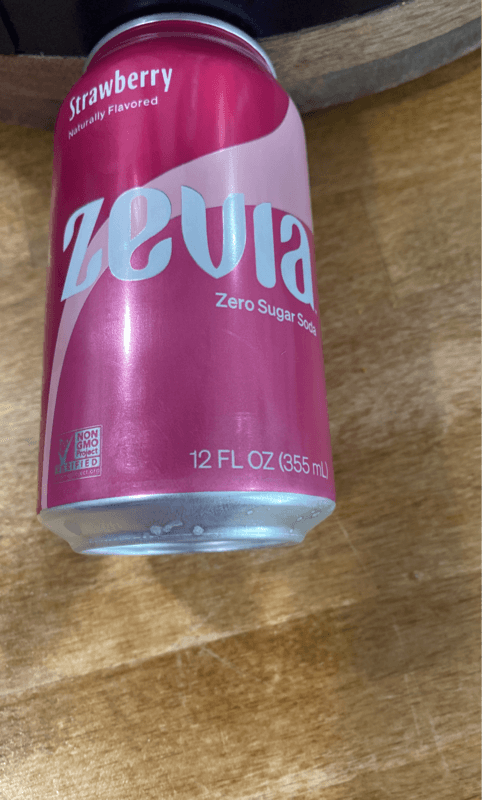 Zevia Zero Sugar Strawberry Flavored Soda