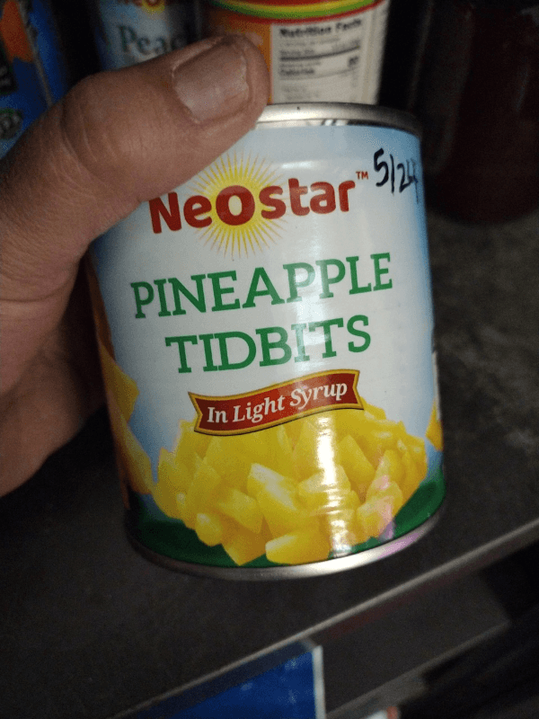Neostar Pineapple Tidbits In Light Syrup