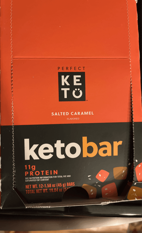 Perfect Keto Salted Caramel Flavored Ketobar