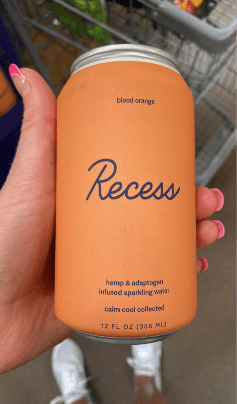 Recess Blood Orange Hemp & Adaptogen Infused Sparkling Water