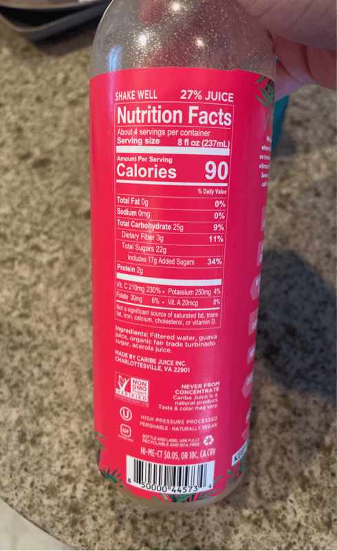 Caribe Guava Cold Pressed Juice Blend