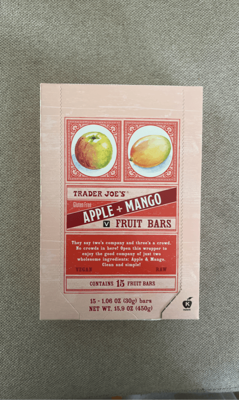 Trader Joe'S Apple + Mango Fruit Bars
