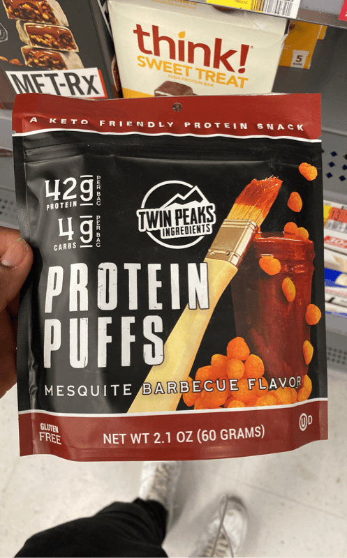Twin Peaks Ingredients Protein Puffs Mesquite Barbecue Flavor