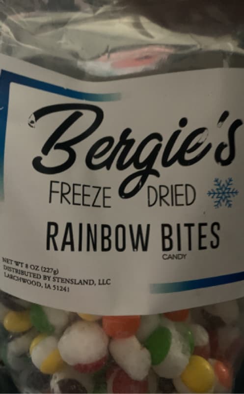 Bergie'S Freeze Dried Rainbow Bites Candy