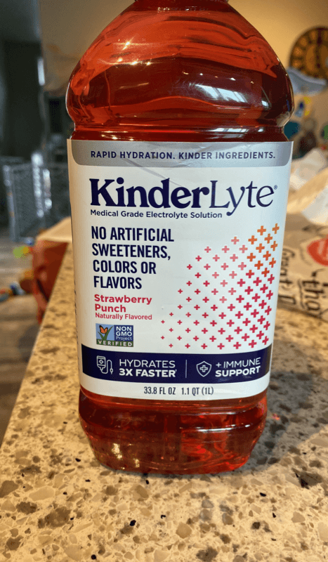 Kinderlyte Electrolyte Solution Strawberry Punch Flavor