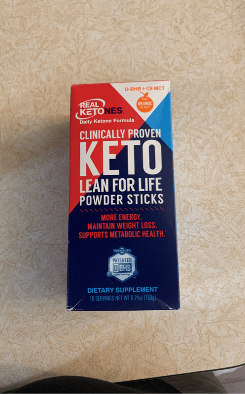 Real Ketones Powder Sticks Orange Blast Dietary Supplement