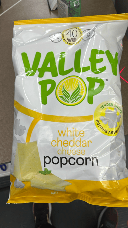 Valley Pop White Cheddar Cheese Popcorn