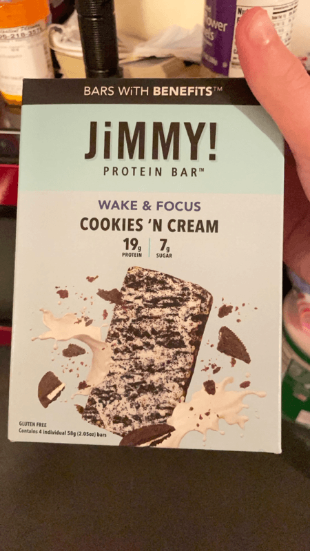 Jimmy! Wake & Focus Cookies 'N Cream Protein Bar