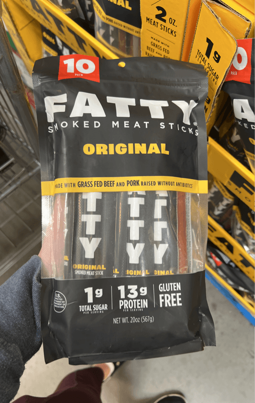 Fatty Smoked Meat Sticks Original