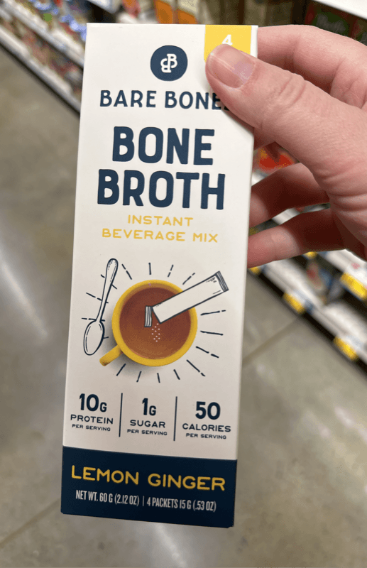 Bare Bone'S Bone Broth Instant Beverage Mix Lemon Ginger