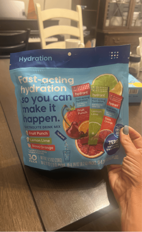 Hydration Fast-Acting Hydration Fruit Punch Lemon Lime Blood Orange Electrolyte Drink Mix