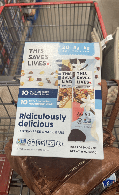 This Saves Lives Dark Chocolate & Peanut Butter And Dark Chocolate & Madagascar Vanilla Snack Bars