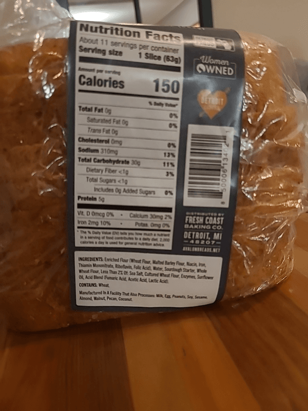 Avalon Bakery Farnsworth Family Farm Bread Sourdough