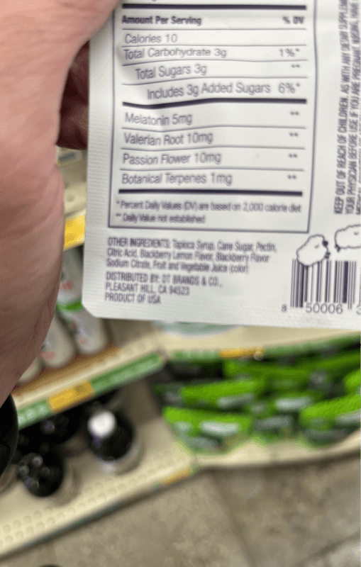 Night Trip Blackberry Lemon Sleep-Enhancing Gummies