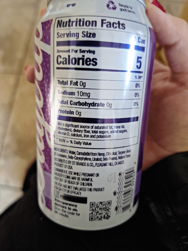 Daytrip Cbd-Infused Blackberry Sparkling Water
