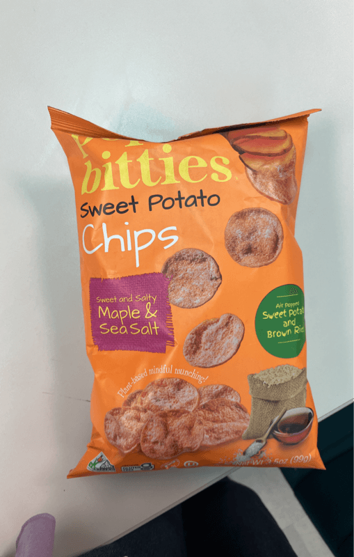 Pop Bitties Maple & Sea Salt Sweet Potato Chips