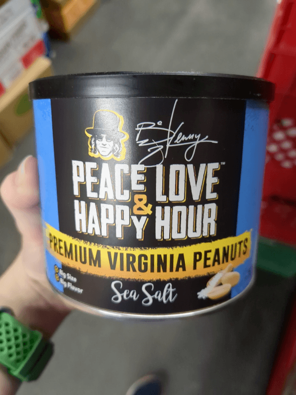 Peace Love & Happy Hour Premium Virginia Peanuts Sea Salt