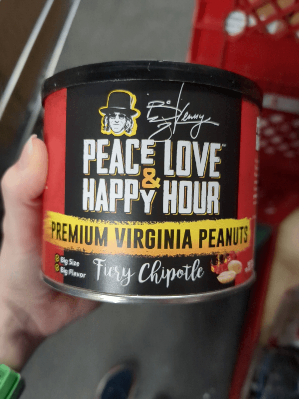 Peace Love & Happy Hour Premium Virginia Peanuts Fiery Chipotle