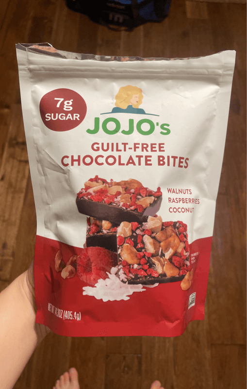 Jojo'S Guilt-Free Chocolate Bites Walnuts, Raspberries, Coconut