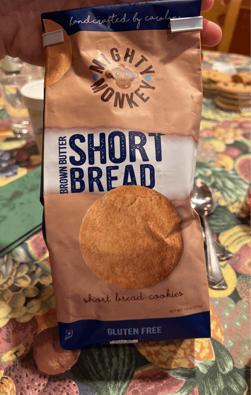 Mighty Monkey Brown Butter Short Bread Cookies